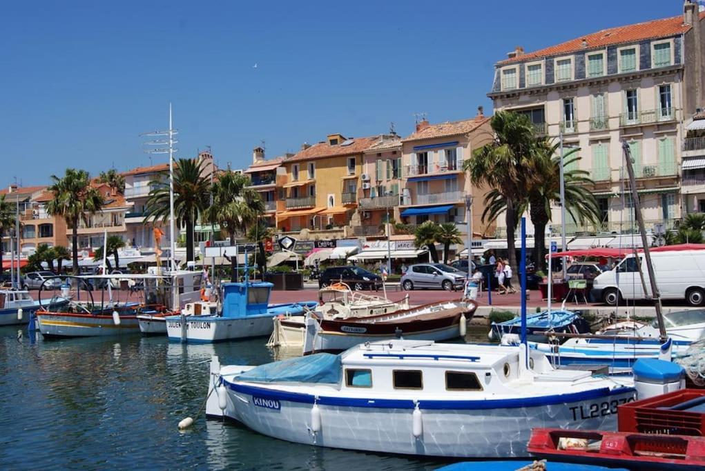 Tres Bel Appartement Climatise Terrasse Et Vue Mer Bandol Dış mekan fotoğraf