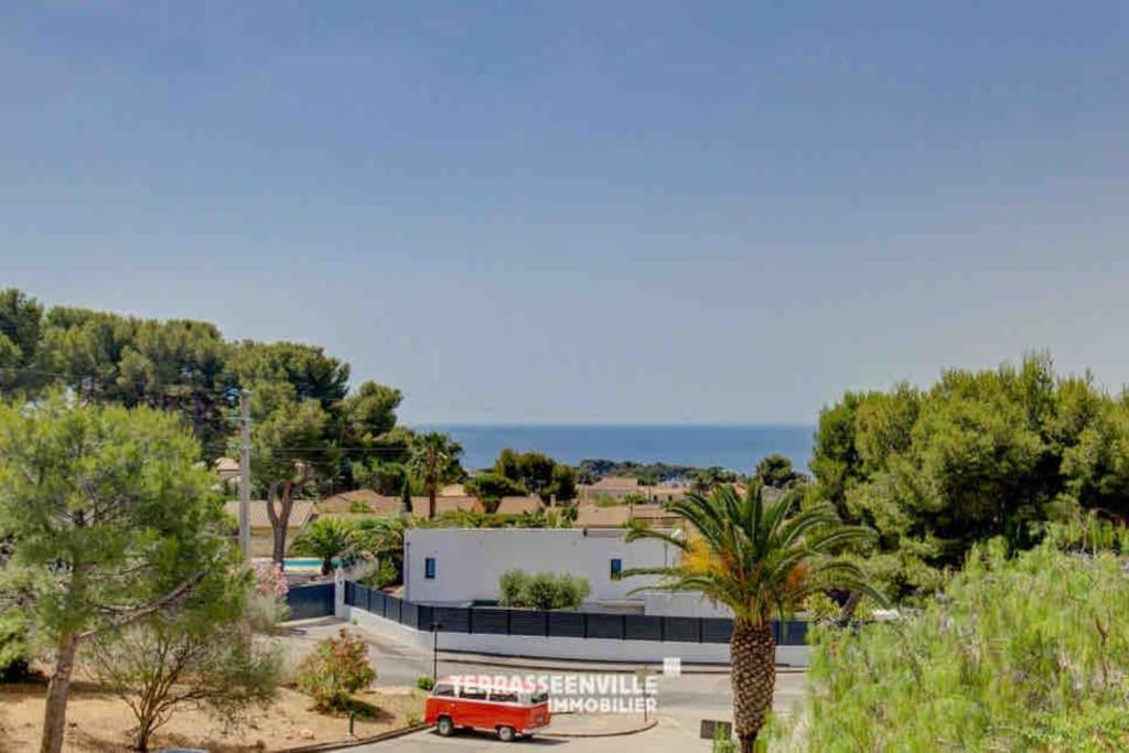 Tres Bel Appartement Climatise Terrasse Et Vue Mer Bandol Dış mekan fotoğraf